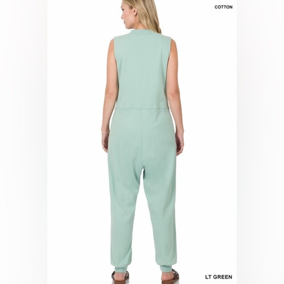 NWOT Zenana Sleeveless Harem Jumpsuit - Picture 3 of 4